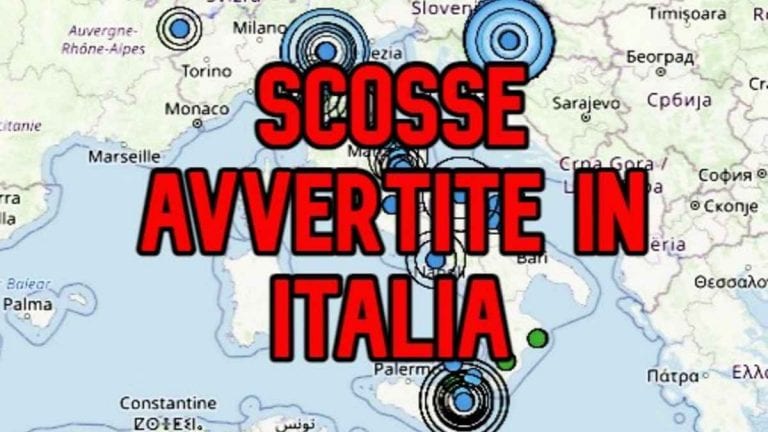 Terremoto, scosse avvertite da nord a sud Italia: i dati ufficiali registrati dall’INGV