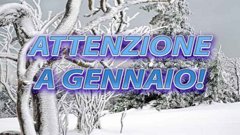 METEO – GENNAIO 2021 con FREDDO e NEVE in tutta ITALIA, ecco la tendenza a seguire