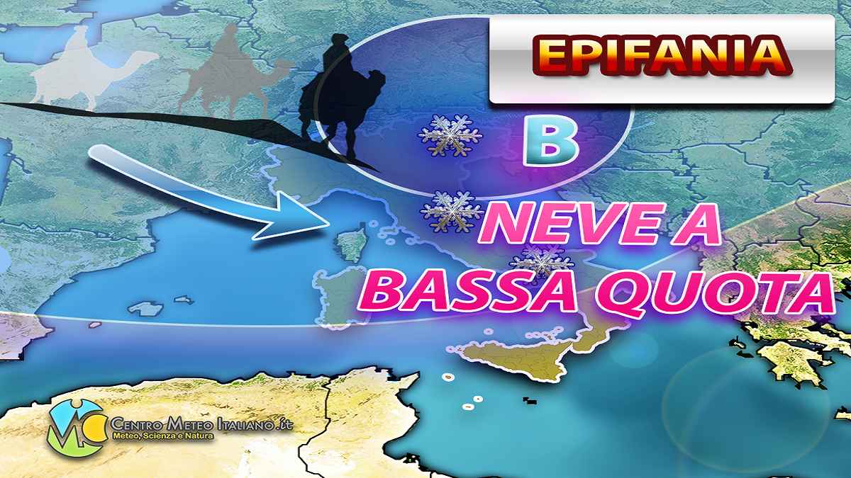 Freddo e neve a bassa quota, tendenza meteo