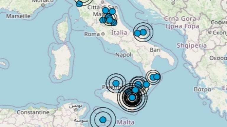 Terremoto in Sicilia oggi, mercoledì 6 gennaio 2021: scossa M 2.2 in provincia di Messina | Dati INGV