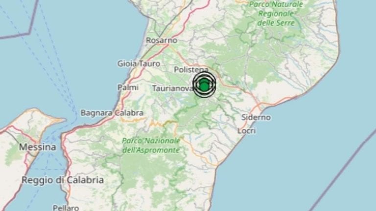 Terremoto in Calabria oggi, giovedì 7 gennaio 2021: scossa di M 2.5 in provincia di Reggio Calabria | Dati INGV