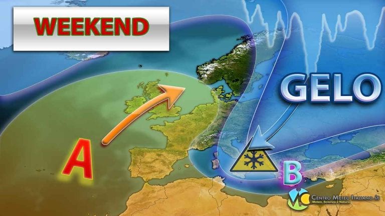 METEO – il GELO sfiora l’ITALIA, possibile una parentesi ANTICICLONICA a seguire