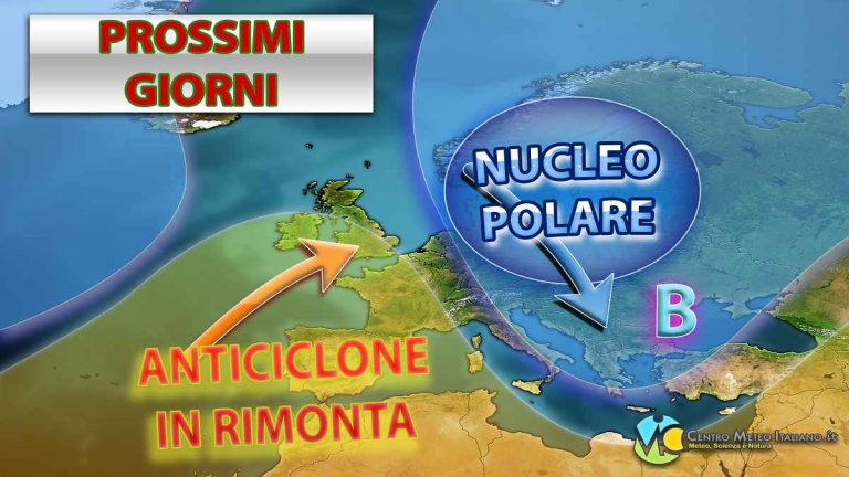 METEO – BRACCIO di FERRO tra l’ANTICICLONE e il FREDDO ARTICO, ITALIA nel limbo: ecco i dettagli METEO – BRACCIO di FERRO tra l’ANTICICLONE e il FREDDO ARTICO, ITALIA nel limbo: ecco i dettagli