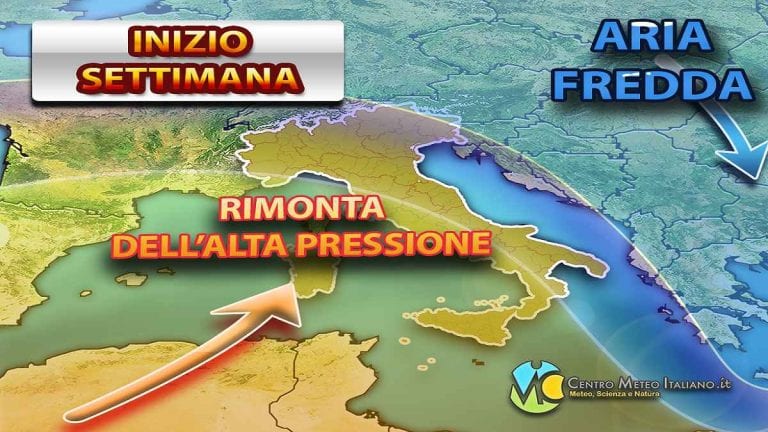 METEO – Torna l’ALTA PRESSIONE sull’ITALIA, ma sarà piuttosto passeggera. Ecco le PREVISIONI METEO – Torna l’ALTA PRESSIONE sull’ITALIA, ma sarà piuttosto passeggera. Ecco le PREVISIONI