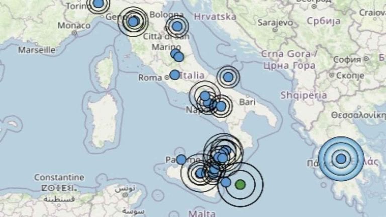 Terremoto, intensa scossa nel MAR IONIO: i dati ufficiali registrati dall’INGV