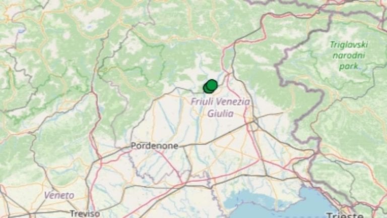 Terremoto in Friuli Venezia Giulia oggi, venerdì 15 gennaio 2021: scossa M 2.2 in provincia di Udine | Dati INGV Terremoto in Friuli Venezia Giulia oggi, venerdì 15 gennaio 2021: scossa M 2.2 in provincia di Udine | Dati INGV
