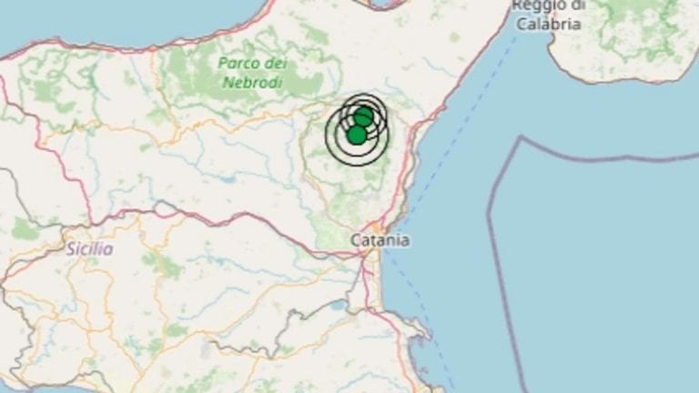 Terremoto in Sicilia oggi, mercoledì 20 gennaio 2021, scossa M 2.6 in provincia di Catania | Dati Ingv