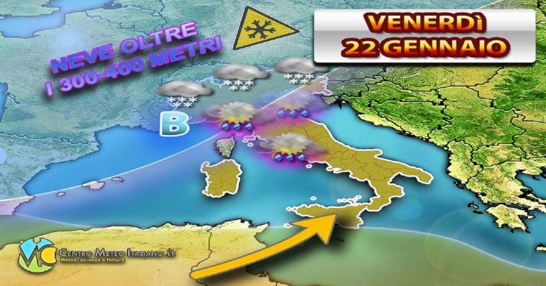 METEO ROMA: Forte MALTEMPO in arrivo con PIOGGE intense e raffiche di VENTO, le previsioni