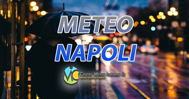 Meteo Napoli – Allerta verde oggi e domani con piogge in arrivo sulla Campania, le previsioni nel dettaglio