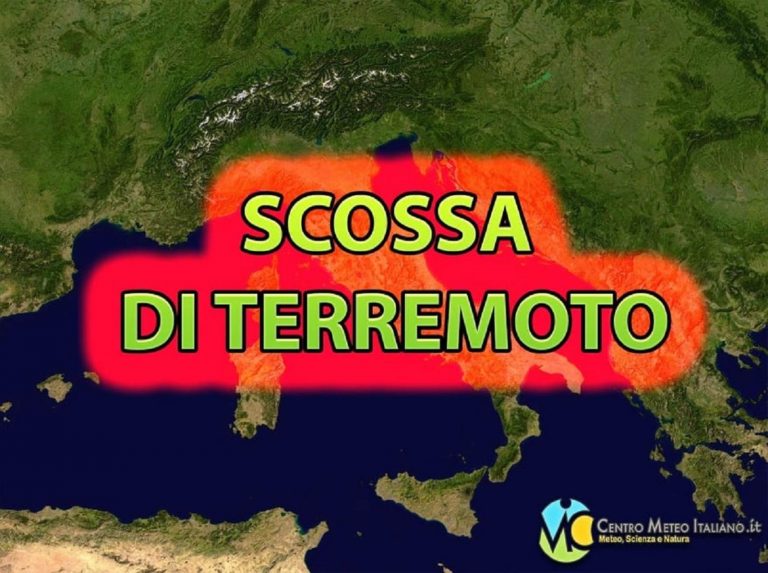 Scossa di terremoto nettamente avvertita dalla popolazione: epicentro del sisma registrato in provincia di Cosenza. I dati ufficiali INGV