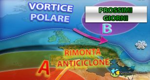 Grafica che mostra la rimonta anticiclonica dei prossimi 2-3 giorni - a cura del Centro Meteo Italiano