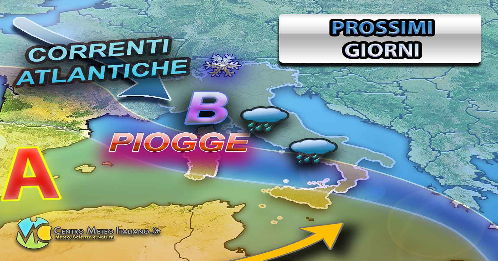 Maltempo in gran parte dell'Italia nei giorni della merla
