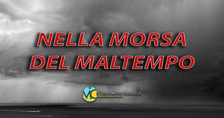 METEO – Vortice ciclonico in azione sull’ITALIA, attese PIOGGE e TEMPORALI su diverse regioni