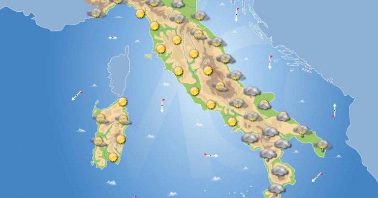 PREVISIONI METEO domani 2 Febbraio 2021: bel tempo sull’Italia salvo deboli piogge al meridione