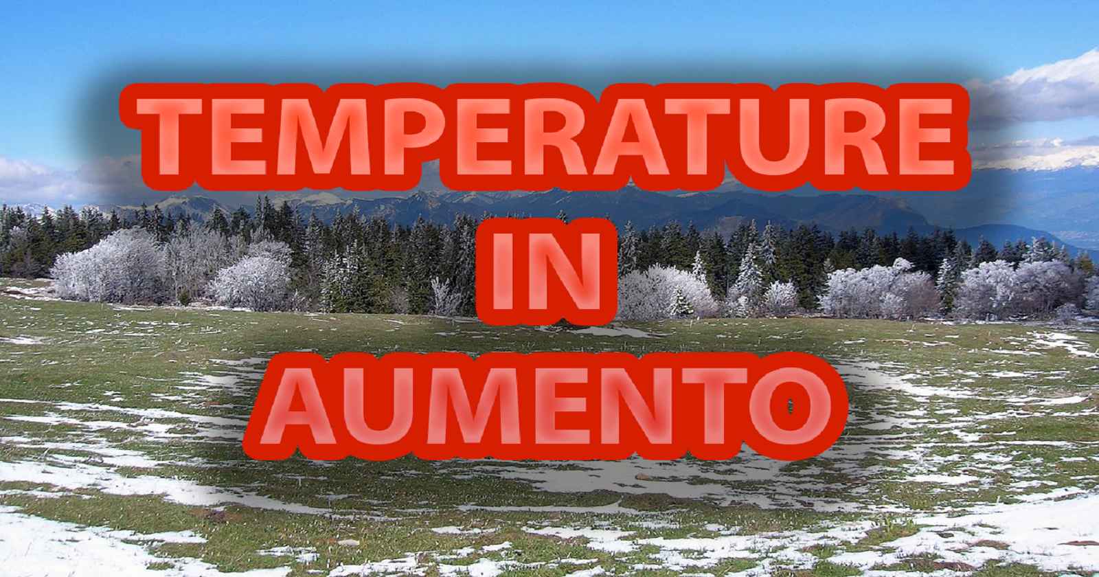 Anticipo di primavera sull'Italia, in particolare al Centro-Sud