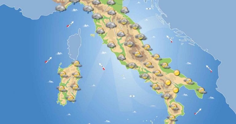 PREVISIONI METEO domani 3 Febbraio 2021: Tempo stabile ma con tante nubi in ITALIA