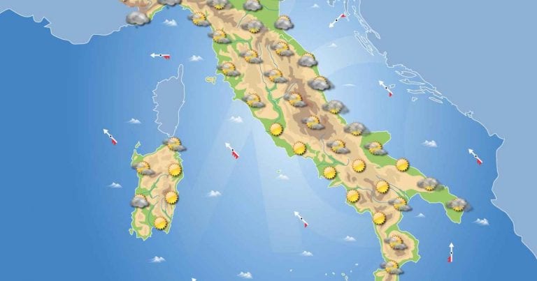 PREVISIONI METEO domani 6 Febbraio 2021: Peggioramento in arrivo al nord ITALIA, giornata primaverile altrove