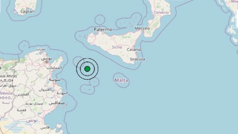 Terremoto in Sicilia oggi, martedì 9 febbraio 2021: scossa M 3.1 Canale di Sicilia | Dati ufficiali INGV