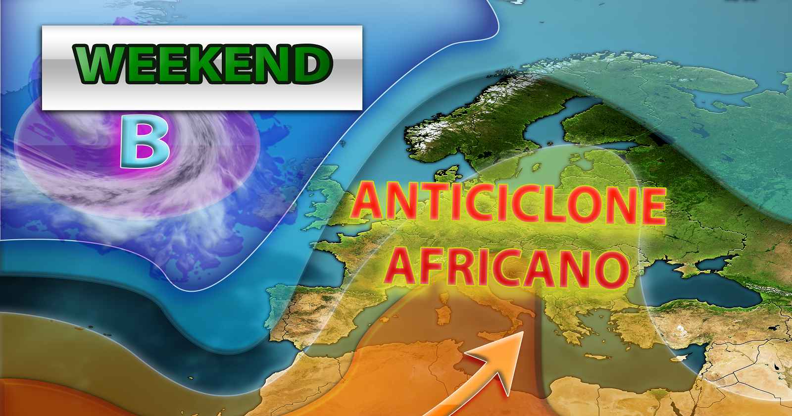 METEO - ANTICICLONE MONSTRE alla RIBALTA nel WEEKEND, generale STABILITA' e aumento termico, i dettagli