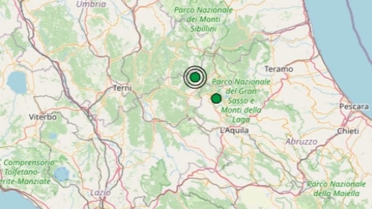 Terremoto nel Lazio oggi, venerdì 19 febbraio 2021: scossa M 2.4 in provincia di Rieti | Dati ufficiali INGV