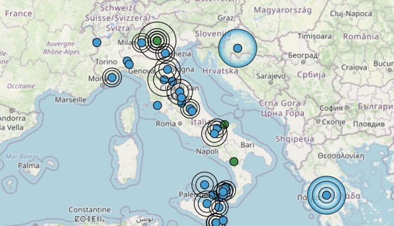 Terremoto in Trentino-Alto Adige oggi, lunedì 22 febbraio 2021: sequenza sismica vicino Trento | Dati INGV