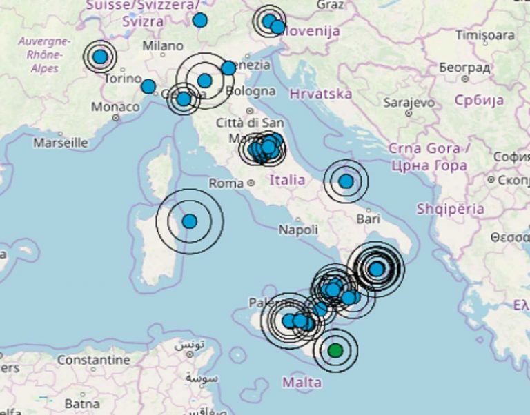 Terremoto, le ultime scosse registrate in Italia: i dati ufficiali INGV