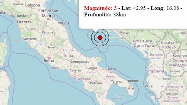 Terremoto in Abruzzo oggi, domenica 28 febbraio 2021: scossa M 3.0 Mar Adriatico Centrale | Dati INGV Terremoto in Abruzzo oggi, domenica 28 febbraio 2021: scossa M 3.0 Mar Adriatico Centrale | Dati INGV