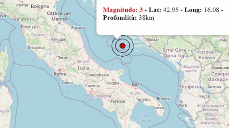 Terremoto in Abruzzo oggi, domenica 28 febbraio 2021: scossa M 3.0 Mar Adriatico Centrale | Dati INGV