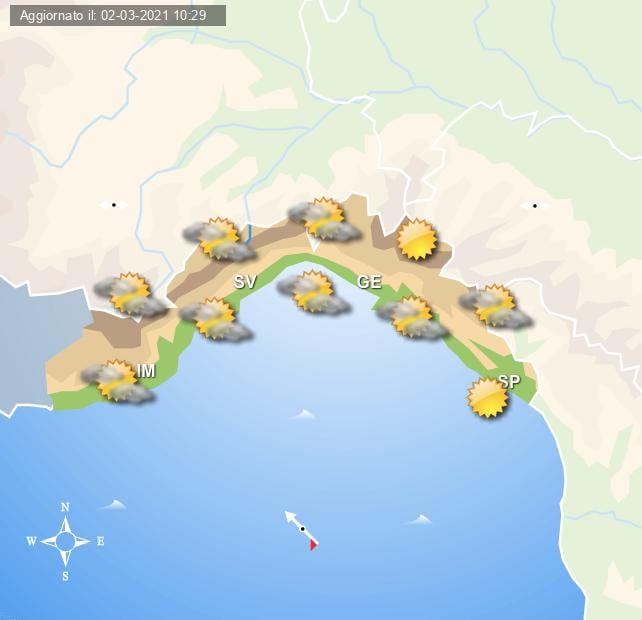 Previsioni grafiche per Milano e la Lombardia per domani 23 febbraio a cura del Centro Meteo Italiano