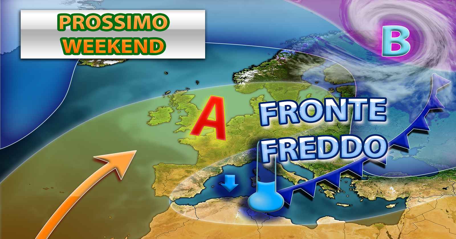 Prossimo weekend possibile peggioramento meteo e clima più freddo