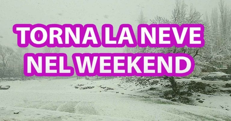 METEO ITALIA – NEVE in arrivo nel corso del prossimo WEEKEND, fiocchi fino a quote basse su queste regioni