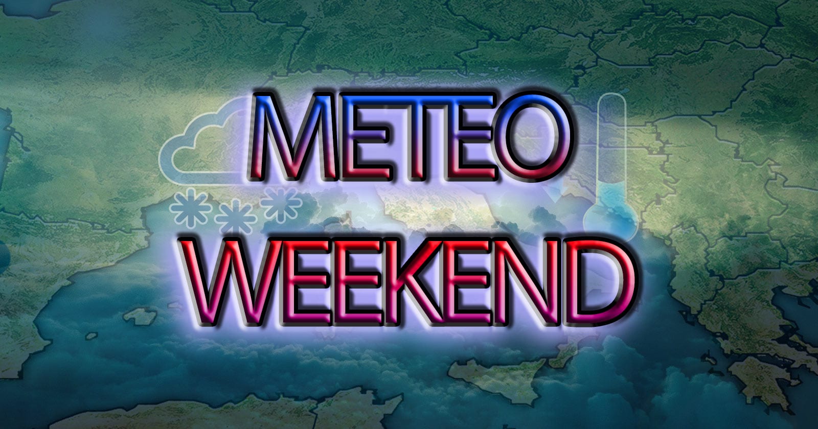 Previsioni grafiche per il weekend a cura del Centro Meteo Italiano