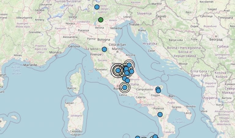 Terremoto in Italia oggi, mercoledì 17 marzo 2021: le scosse di giornata | Dati ufficiali INGV