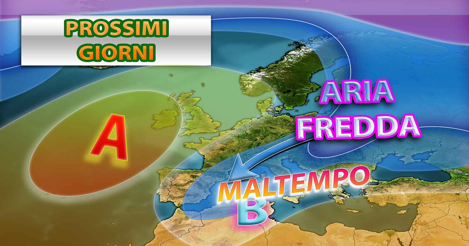 Weekend al freddo in Italia lento aumento delle temperature a seguire