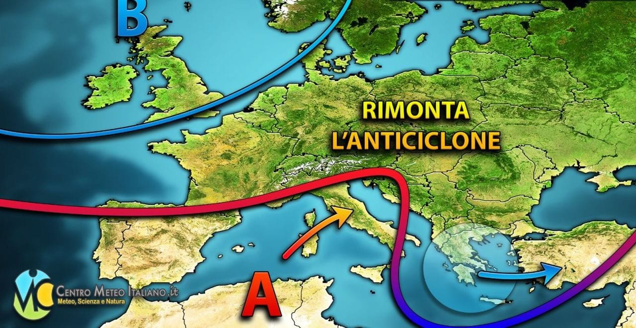 METEO - ADDIO INVERNO, PROSSIMA SETTIMANA più STABILE grazie all'ANTICICLONE, tutti i dettagli