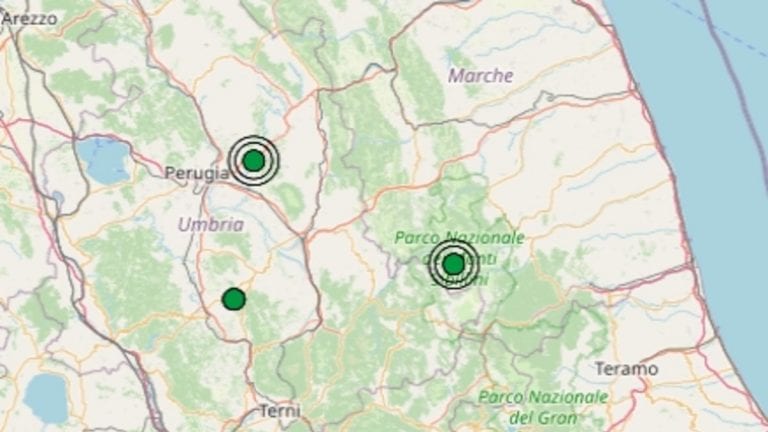 Terremoto in Umbria oggi, 22 marzo 2021, scossa M 2.4 in provincia di Perugia – Dati Ingv
