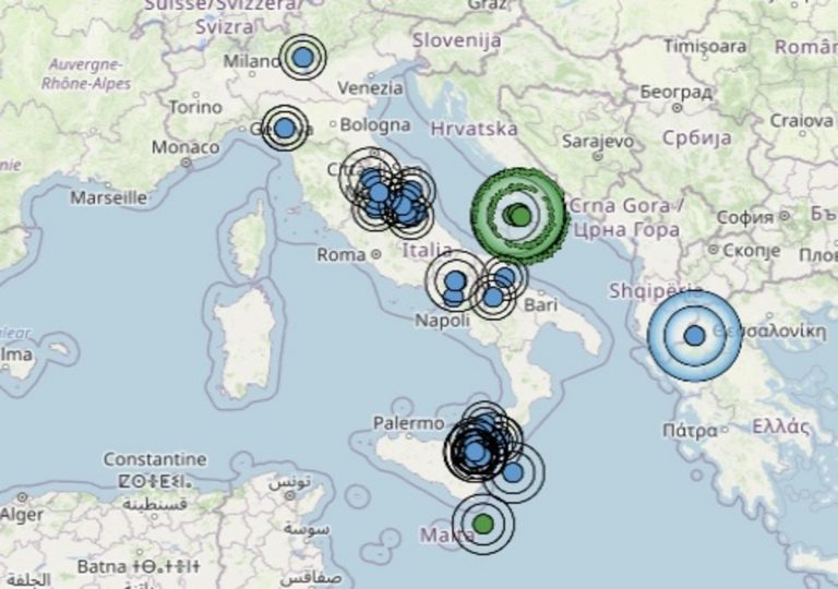 Terremoto in Puglia oggi, sabato 27 marzo 2021: scossa M 5.6 Mar Adriatico | Dati INGV