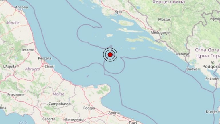 Terremoto in Puglia oggi, martedì 30 marzo 2021: scossa M 3.3 nel Mar Adriatico | Dati INGV