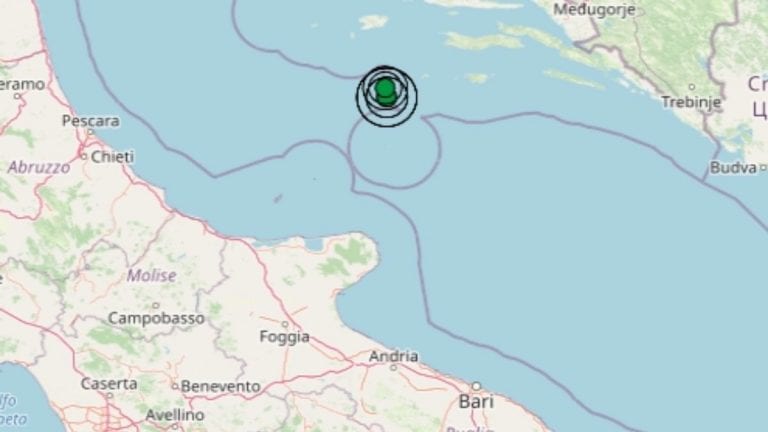 Terremoto in Puglia oggi, 31 marzo 2021: diverse scosse nel Mar Adriatico centrale | Dati Ingv Terremoto in Puglia oggi, 31 marzo 2021: diverse scosse nel Mar Adriatico centrale | Dati Ingv