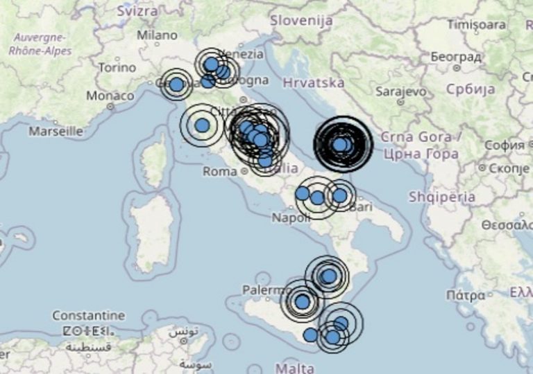 Terremoto in Umbria oggi, lunedì 12 aprile 2021: scossa M 2.1 in provincia di Perugia | Dati INGV