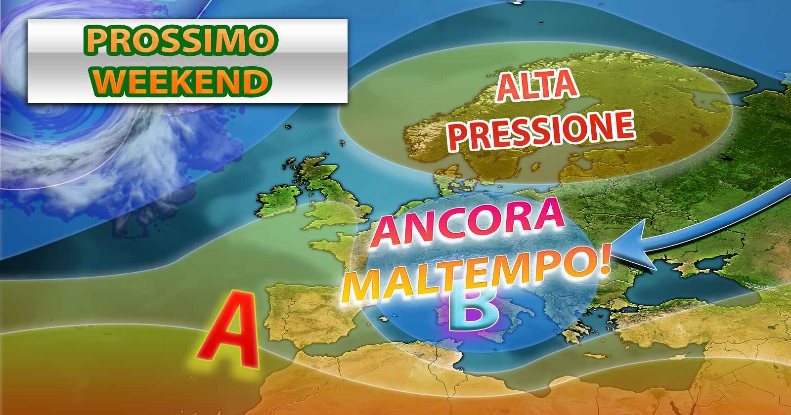 Nuova peggioramento per il prossimo weekend