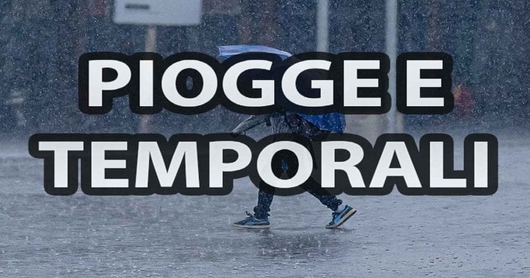 METEO – TEMPORALI e PIOGGE pronti a colpire molte regioni a breve, ecco dove