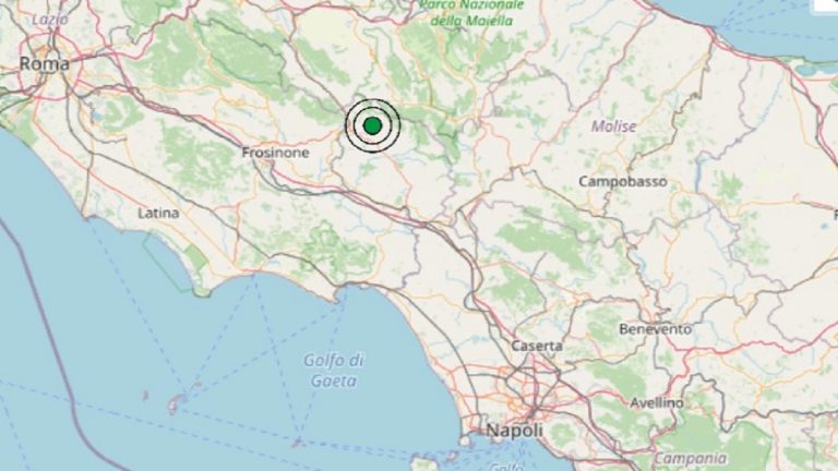 Terremoto nel Lazio oggi, martedì 13 aprile 2021: scossa M 2.6 in provincia di Frosinone – Dati INGV