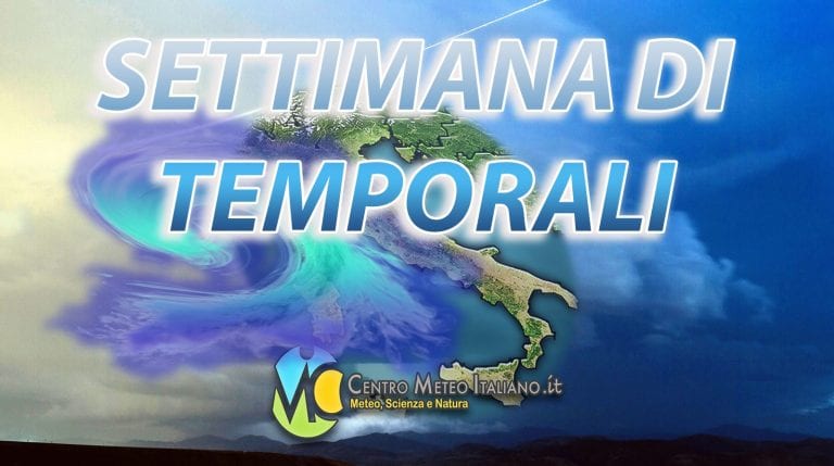 METEO – ANTICICLONE in RITIRATA, ACQUAZZONI e TEMPORALI pronti a colpire l’ITALIA a più riprese