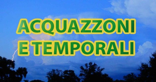 Piogge e temporali sparsi, previsioni meteo