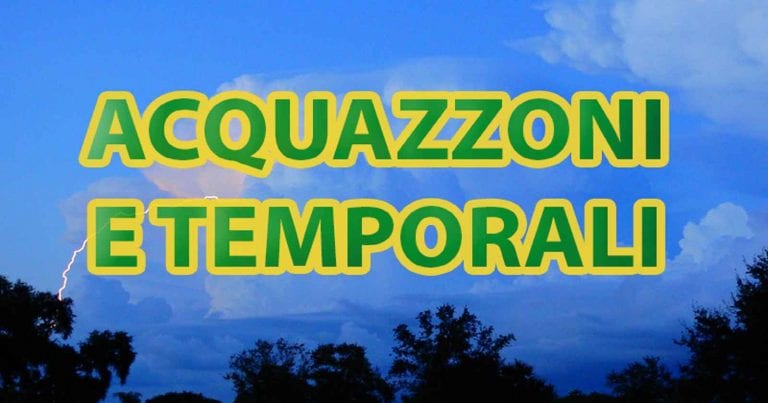 METEO – INSTABILITÀ in aumento con PIOGGE e TEMPORALI pronti a colpire diverse regioni, ecco quando e dove