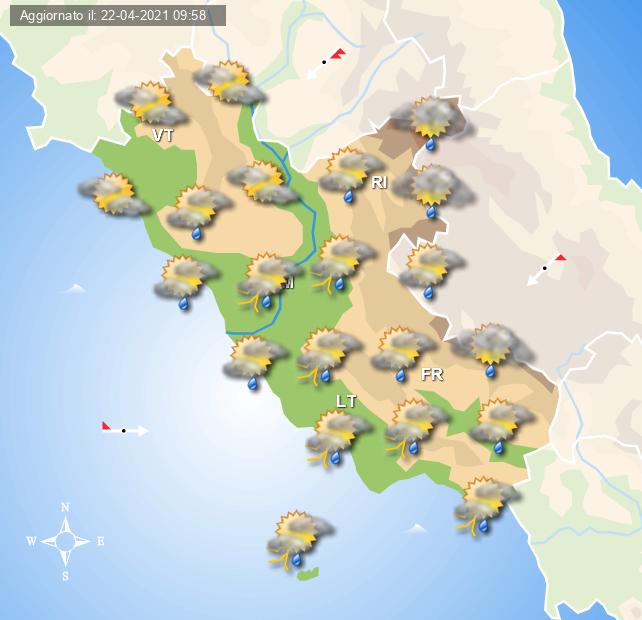 Previsioni meteo per Roma ed il Lazio per la giornata di domani a cura del Centro Meteo Italiano