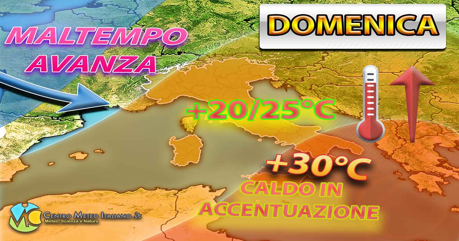 Anticiclone in arrivo in Italia, con temperature estive al sud Italia per domenica - Centro Meteo Italiano