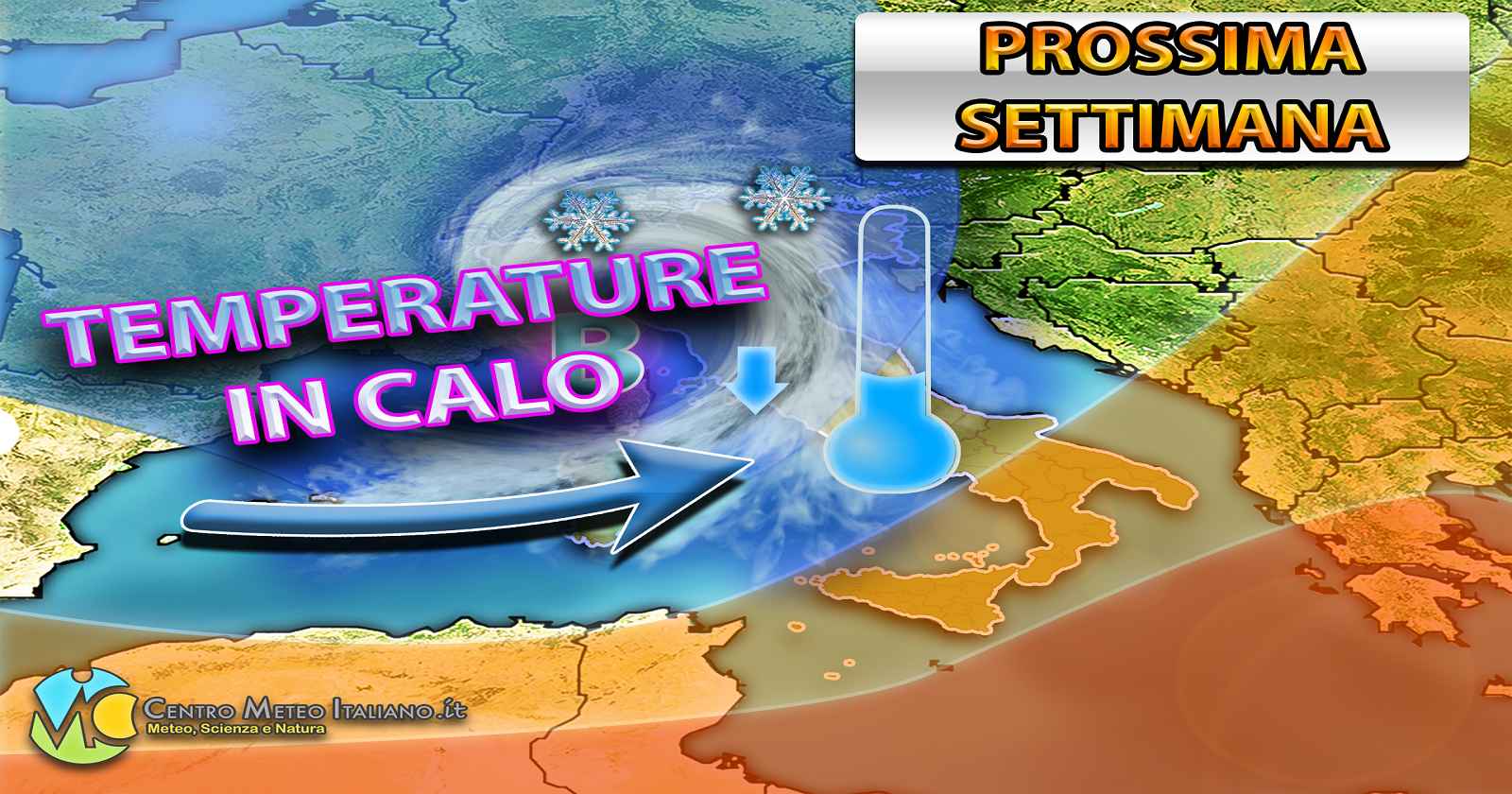 METEO - Violenta fase di MALTEMPO in arrivo sull'ITALIA con CROLLO TERMICO e possibili NUBIFRAGI