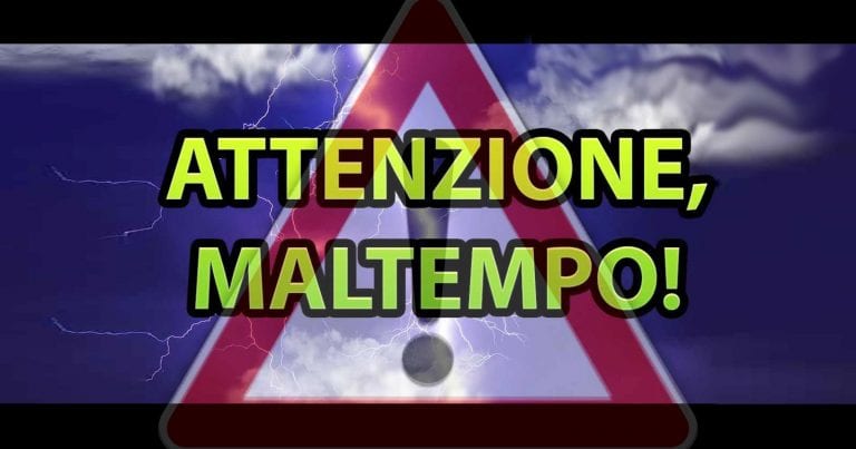 METEO – ITALIA sotto l’assedio del MALTEMPO, con PIOGGE e ACQUAZZONI fino al WEEKEND, ecco dove